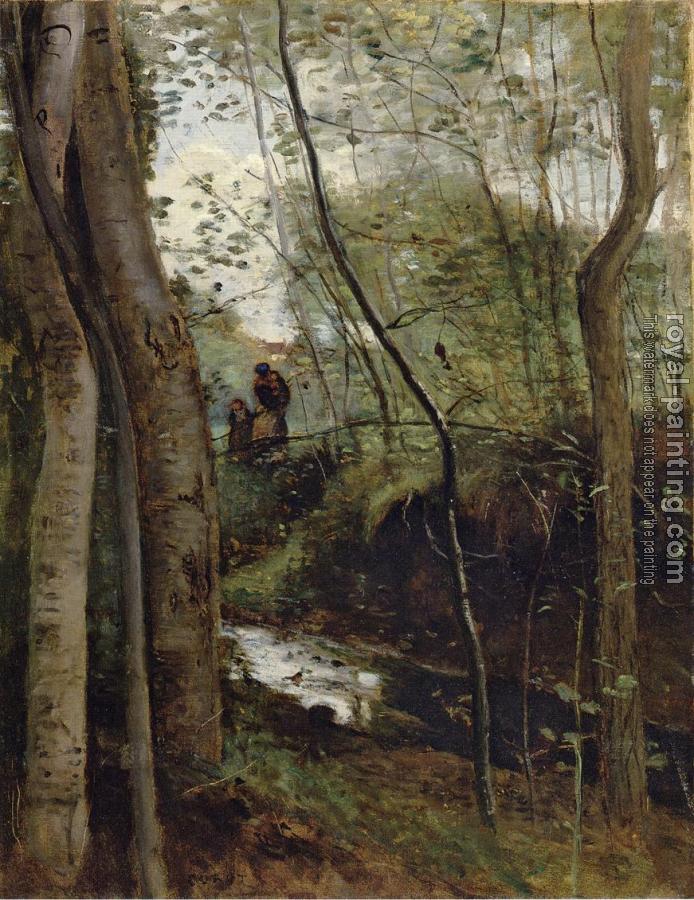 Jean-Baptiste-Camille Corot : Un ruisseau sous bois (Stream in the Woods)